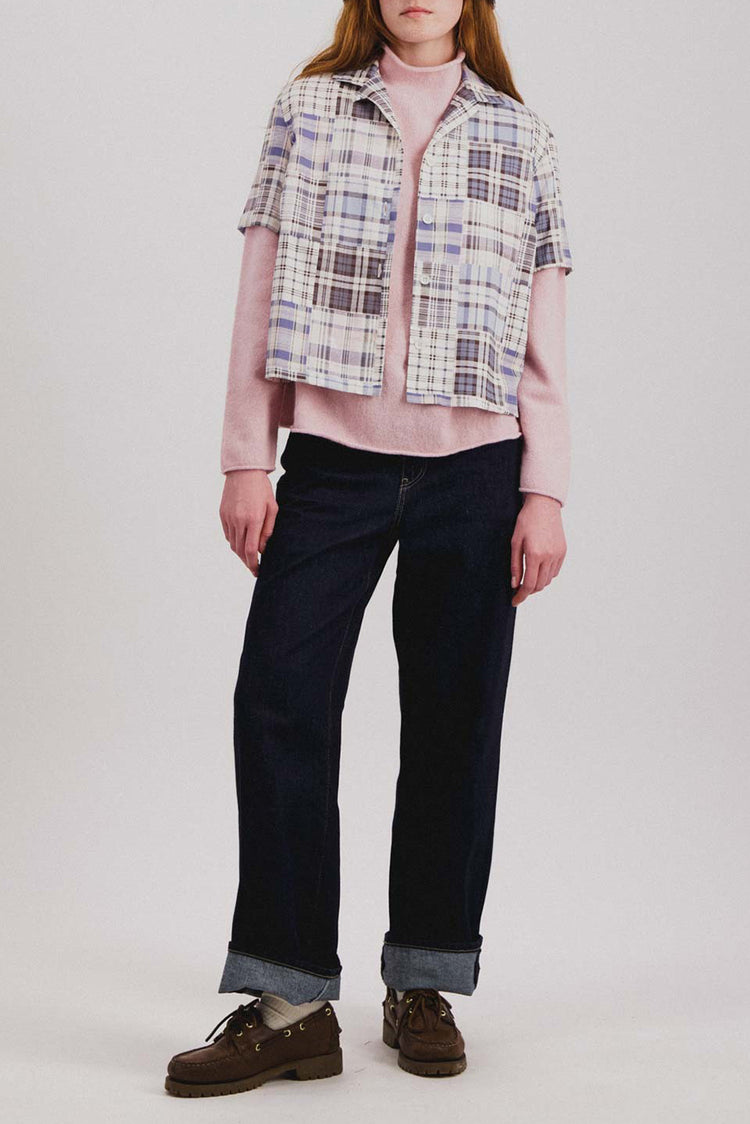 Howlin Violet Madras Mix Cocktails For The Girls Shirt