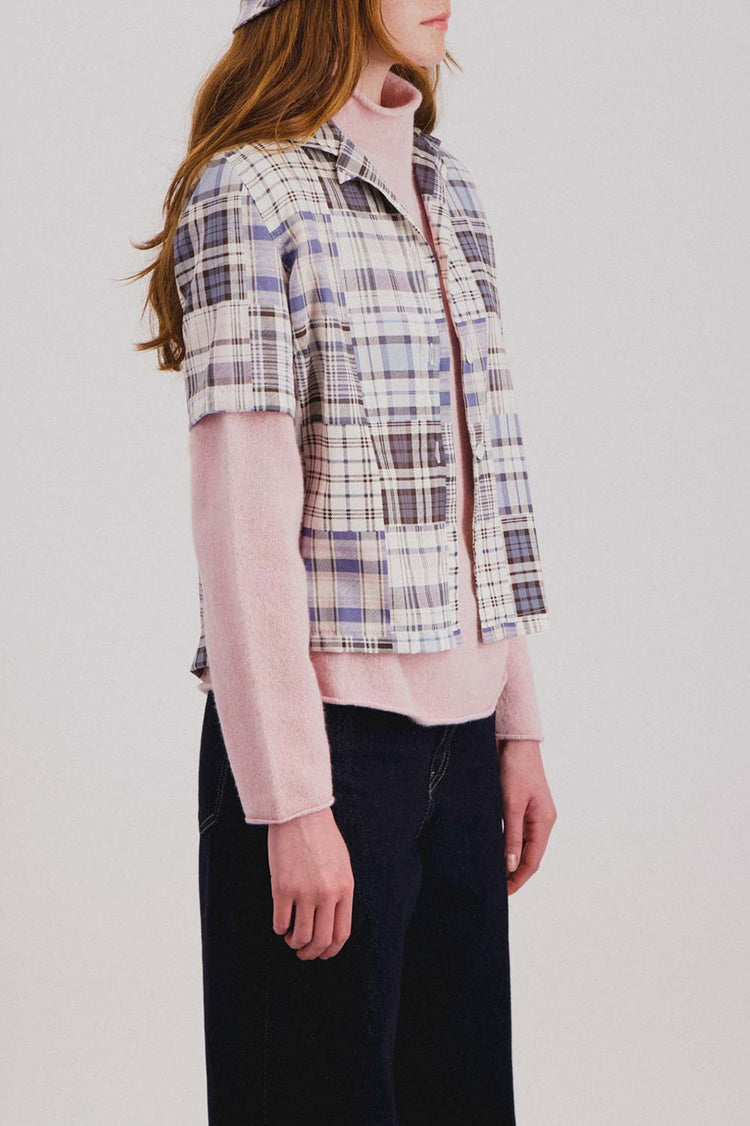 Howlin Violet Madras Mix Cocktails For The Girls Shirt