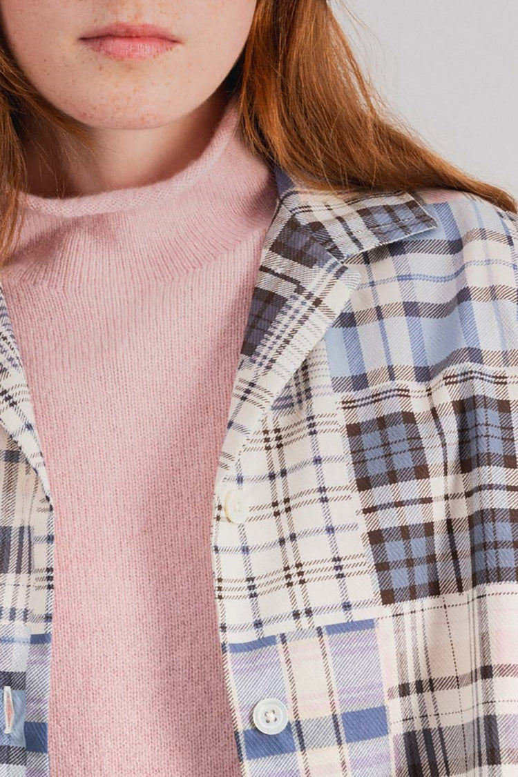 Howlin Violet Madras Mix Cocktails For The Girls Shirt