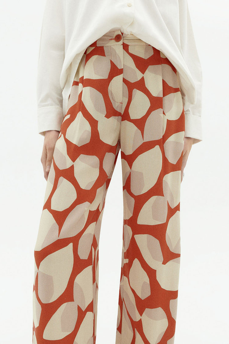 Thinking Mu Multi Leaf Light Manolita Pants