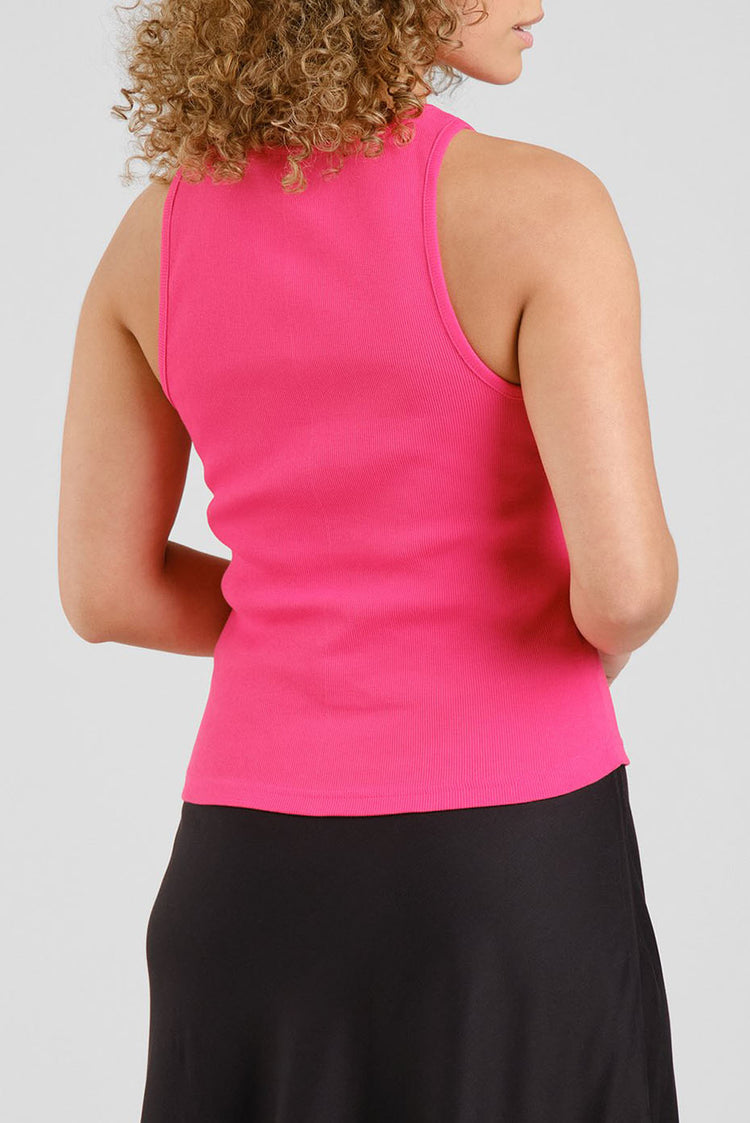 Dedicated Raspberry Pink Valdermarsvik Rib Top