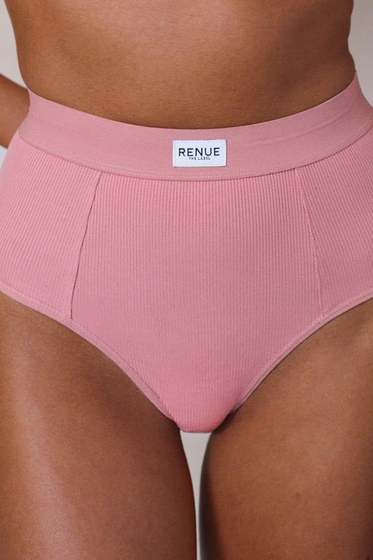 Renue Dusty Pink High Rise Boy Briefs