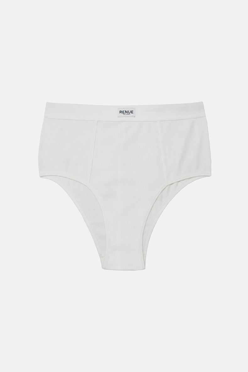 Renue White High Rise Boy Briefs