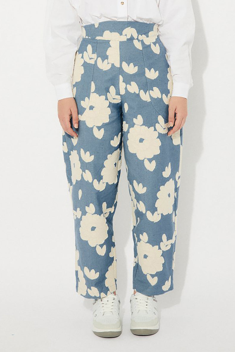 Rita Row Blue Flowers Peony Pants