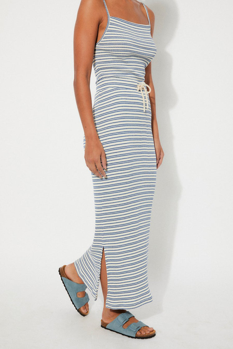 Rita Row Blue Stripes Durazno Skirt