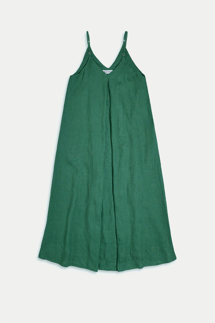 Kings of Indigo Bistro Green Aubrey Jumpsuit