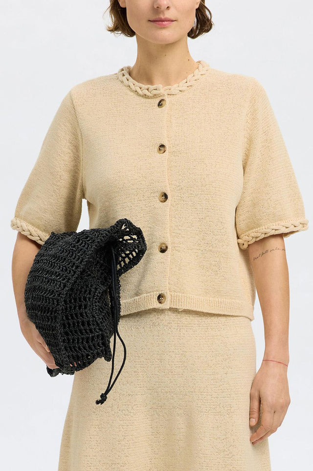 Selected Femme Birch Alma 2/4 Knit Cardigan