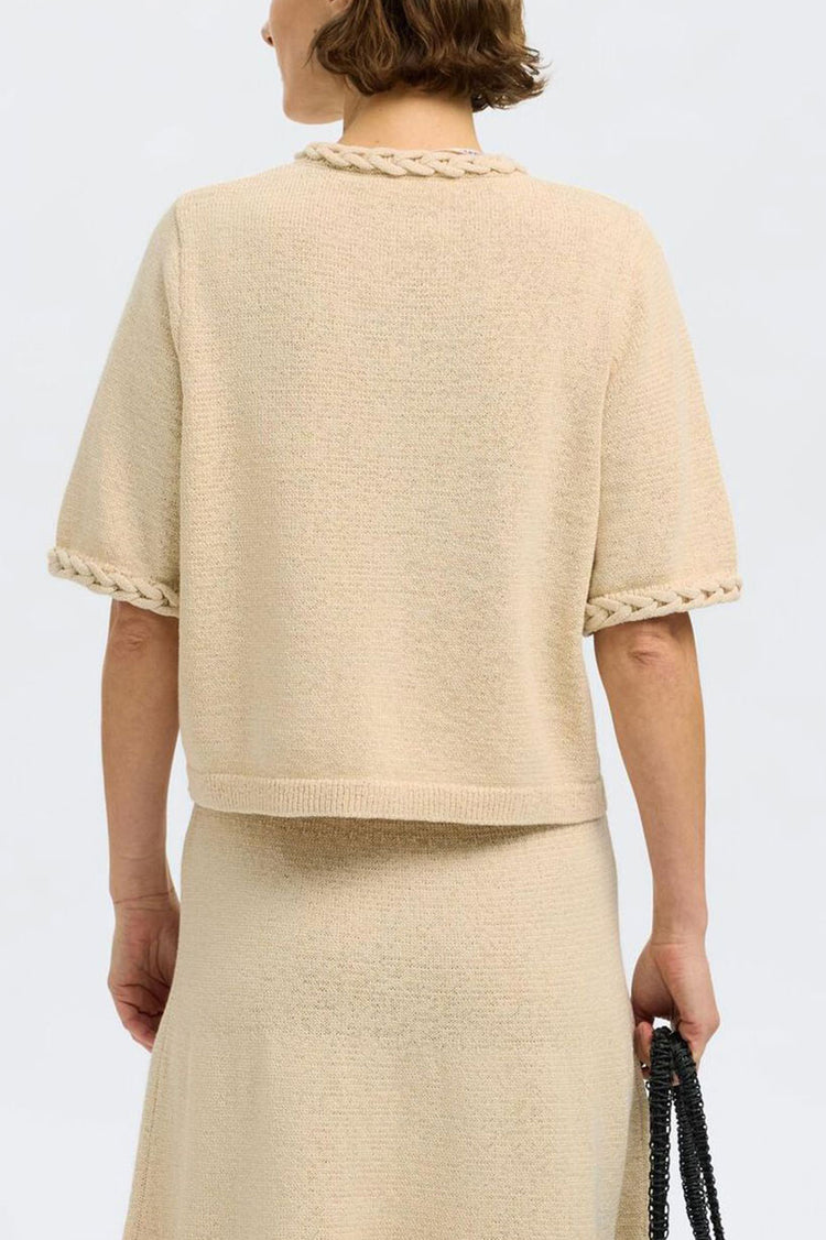 Selected Femme Birch Alma 2/4 Knit Cardigan