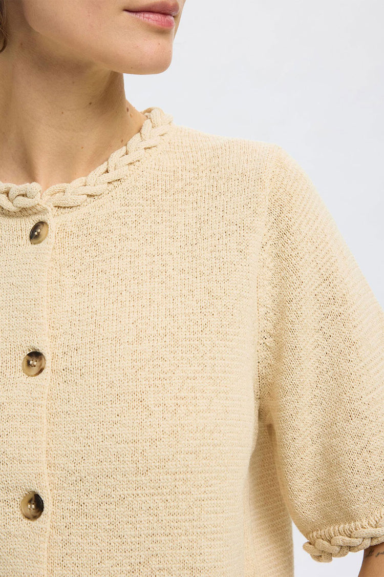 Selected Femme Birch Alma 2/4 Knit Cardigan