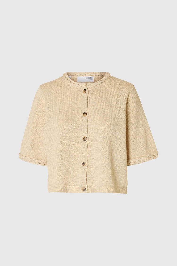 Selected Femme Birch Alma 2/4 Knit Cardigan