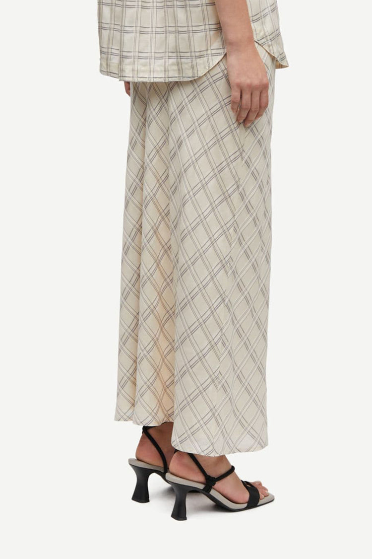 Samsøe Samsøe Egret Check Saagnetas Long Skirt