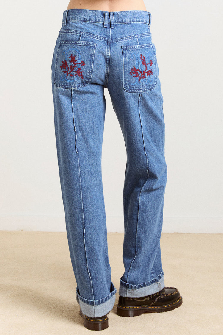 Damson Madder Blue Denim Sylvie Jeans