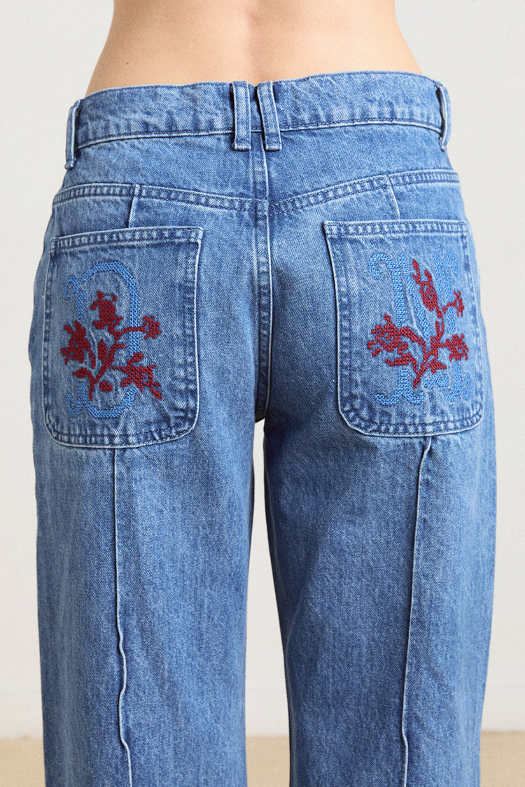 Damson Madder Blue Denim Sylvie Jeans