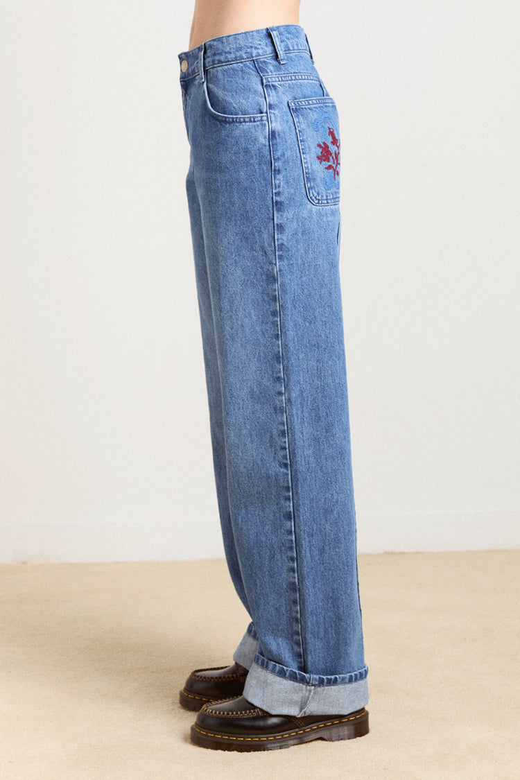 Damson Madder Blue Denim Sylvie Jeans