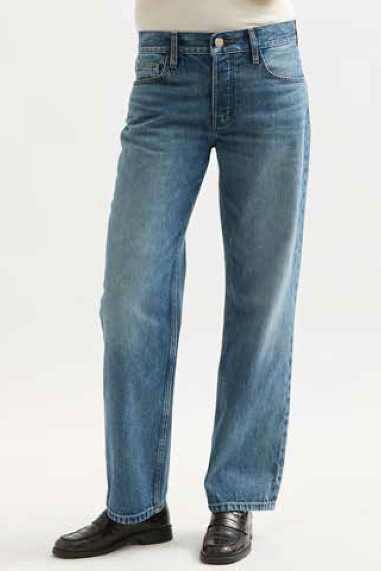 Dala Smoke Blue Alley Mid Rise Ankle Jeans