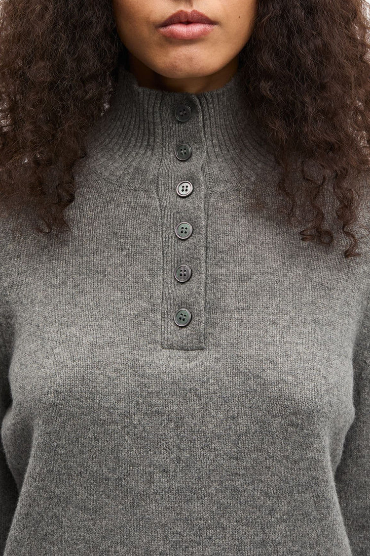 Samsøe Samsøe Dark Grey Melange Saelif Turtleneck