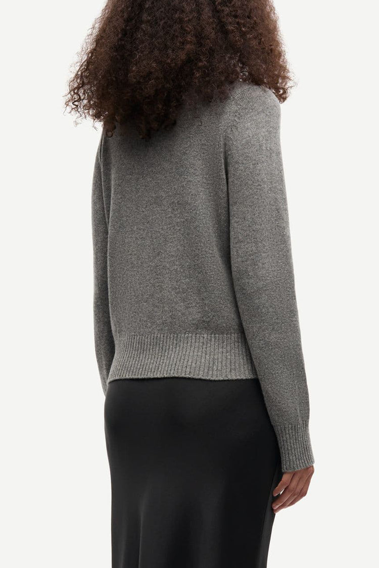 Samsøe Samsøe Dark Grey Melange Saelif Turtleneck
