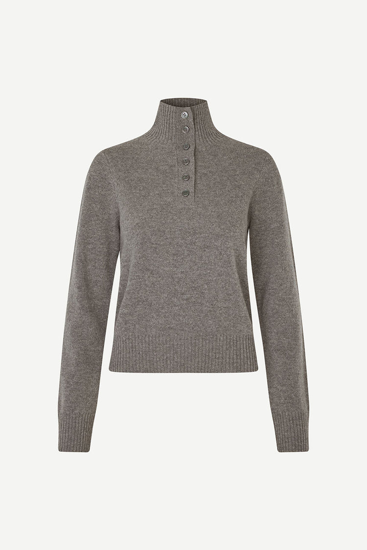 Samsøe Samsøe Dark Grey Melange Saelif Turtleneck