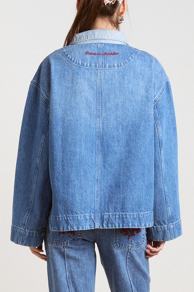 Damson Madder Blue Scarlett Rugby Shirt