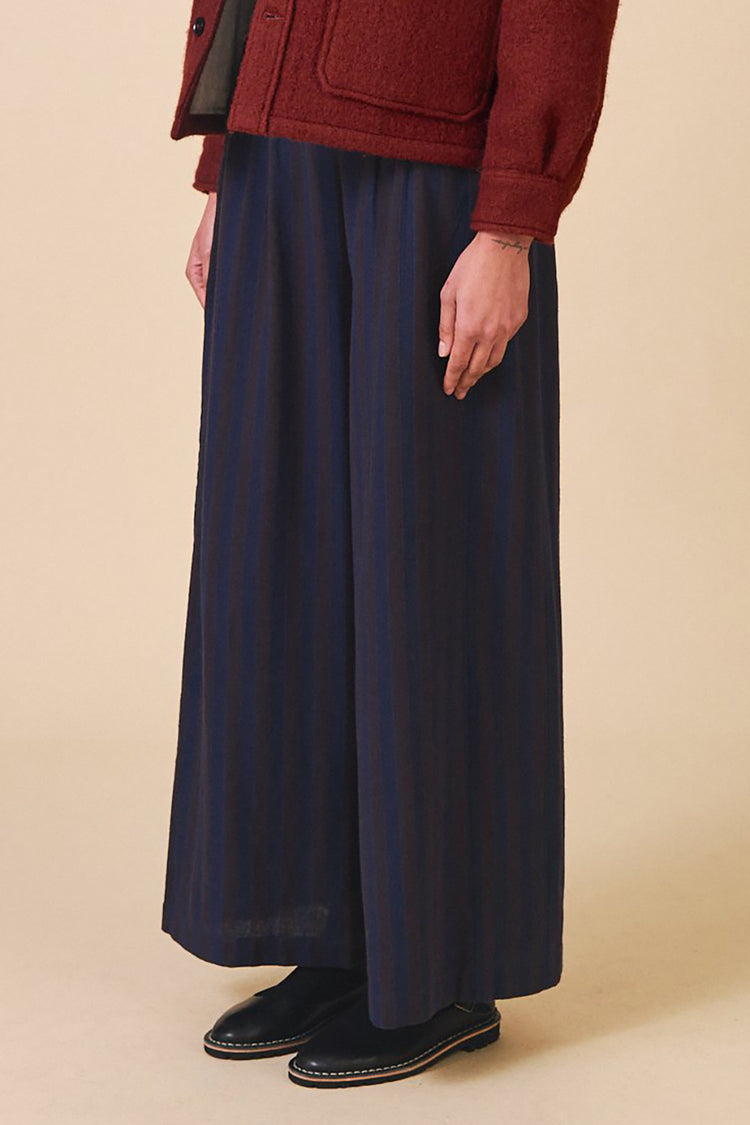 Sideline Indigo Stripe Anna Trousers