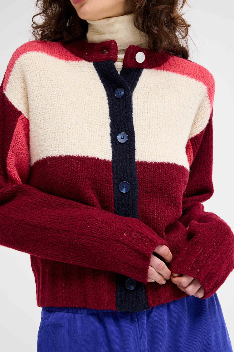 Our Sister Burgundy Krasner Cardigan