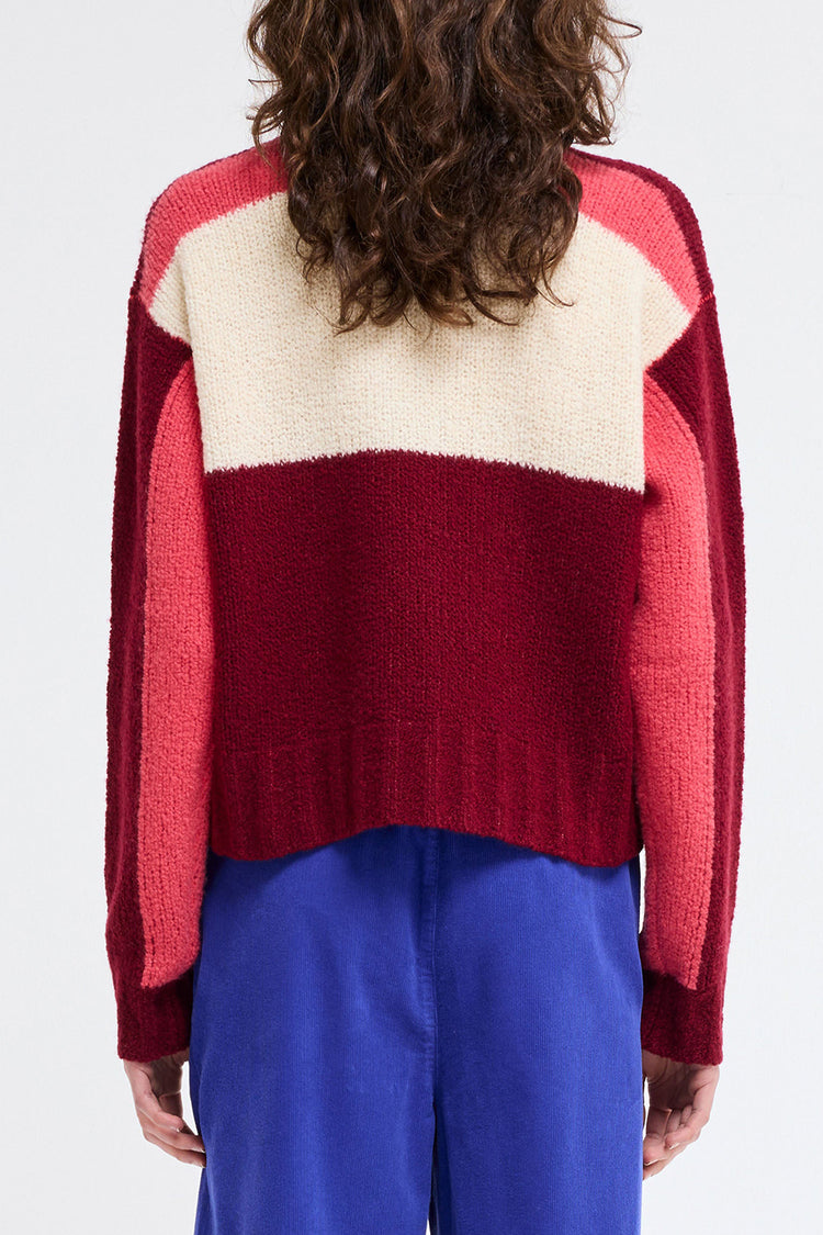 Our Sister Burgundy Krasner Cardigan
