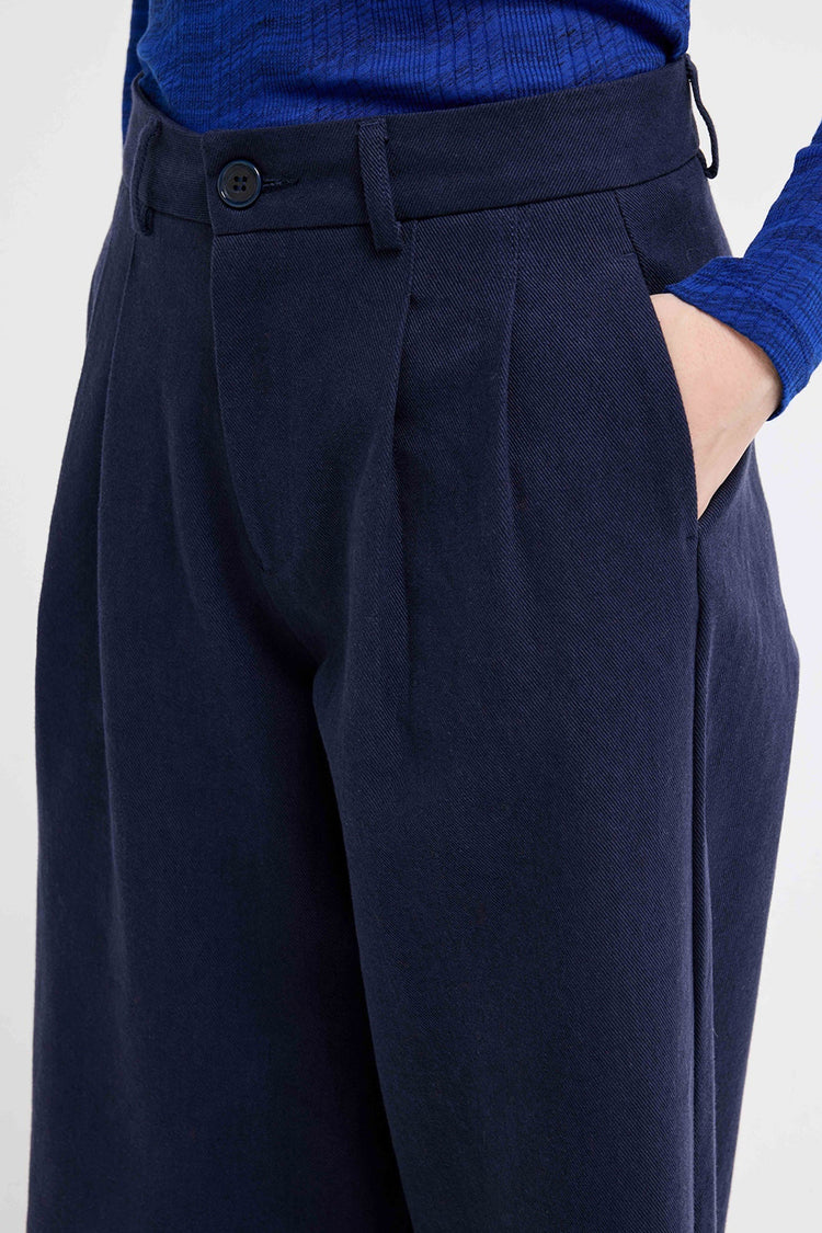 Our Sister Navy Pan Smokey Trousers