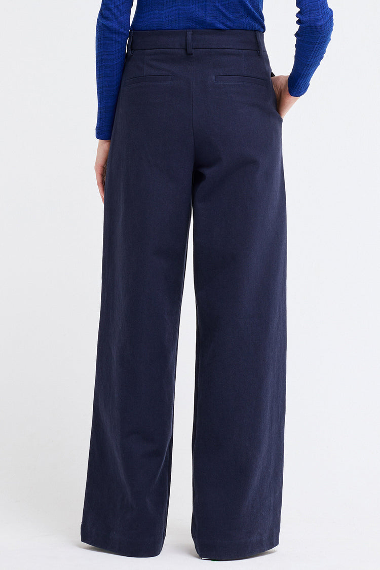 Our Sister Navy Pan Smokey Trousers