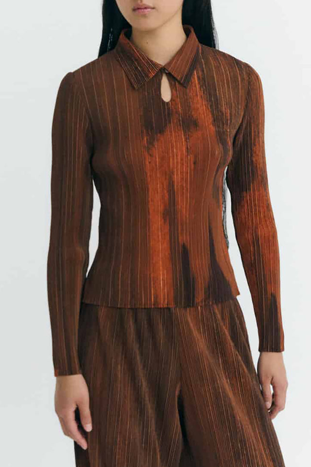 Thinking Mu Orange Ombre Agostina Top