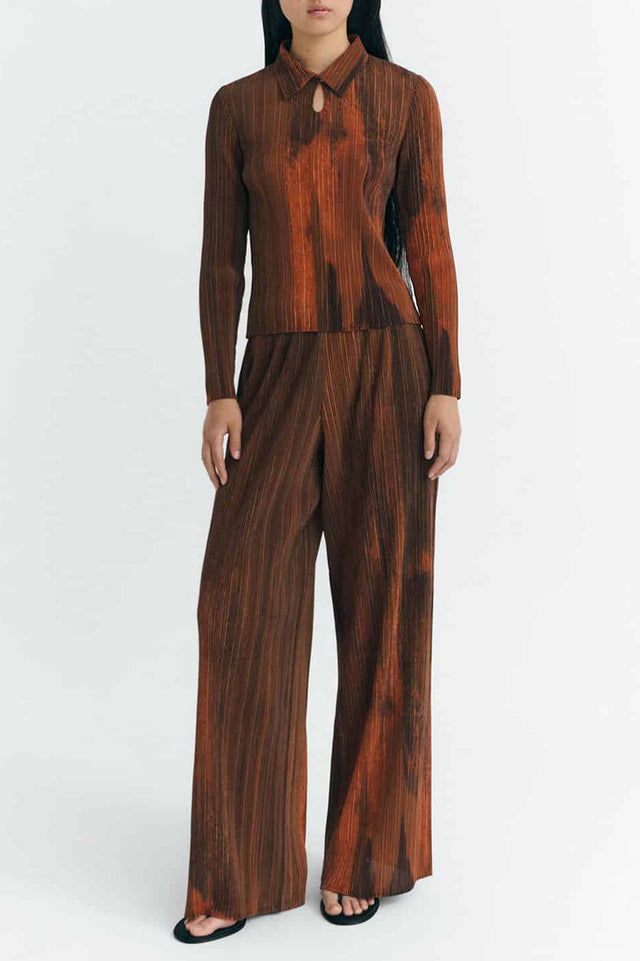 Thinking Mu Orange Ombre Agostina Top