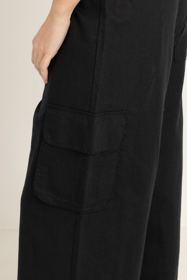 Rhythm Black Cove Cargo Pants