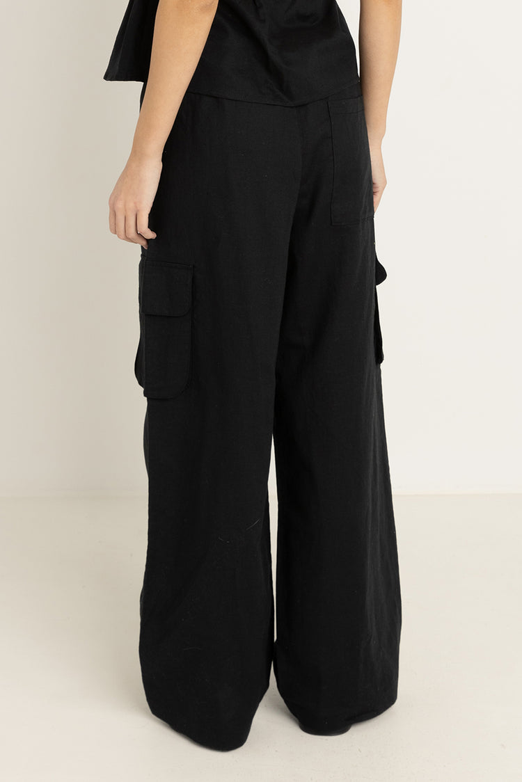 Rhythm Black Cove Cargo Pants