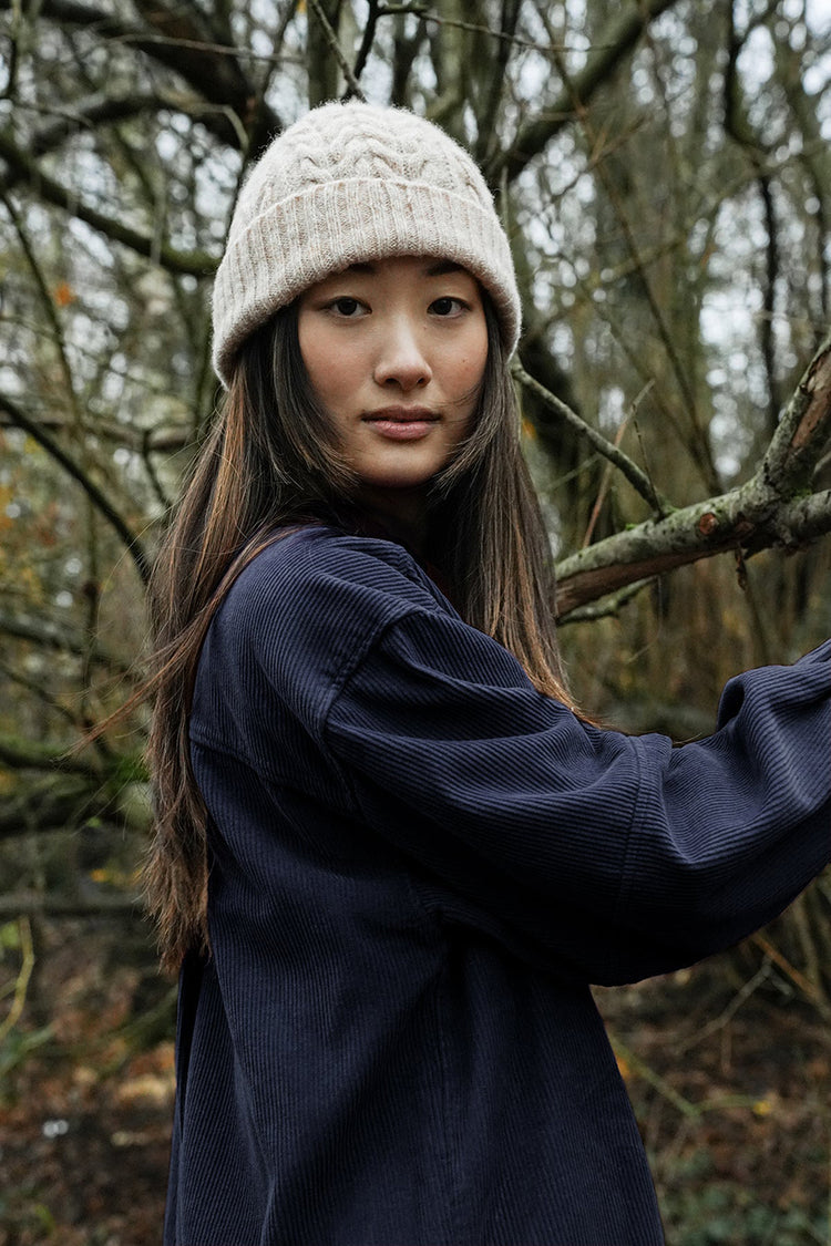 Beaumont Organic Night Sky Navy Tierra Corduroy Overshirt