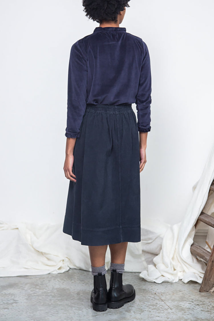 Beaumont Organic Night Sky Navy Pearl-Jane Velour Top