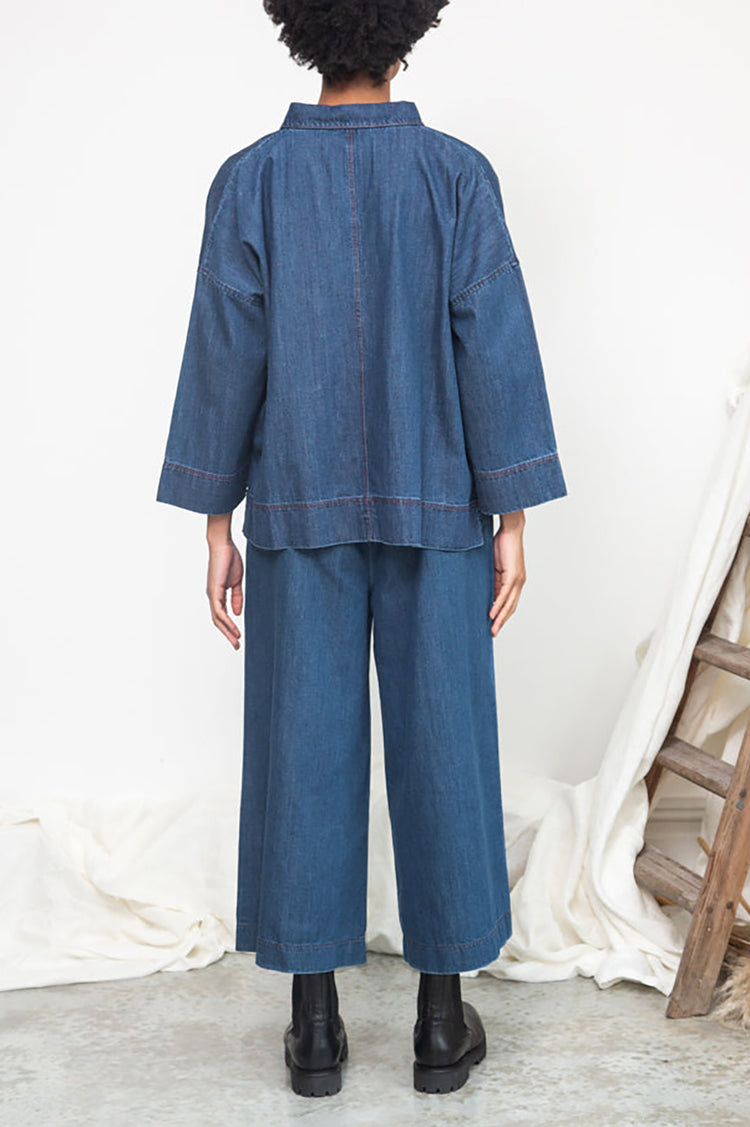Beaumont Organic Mid Blue Evora-Leigh Denim Trousers
