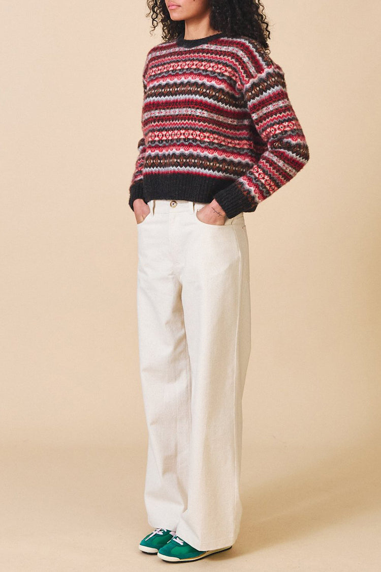 Sideline Black Mix Poppy Jumper