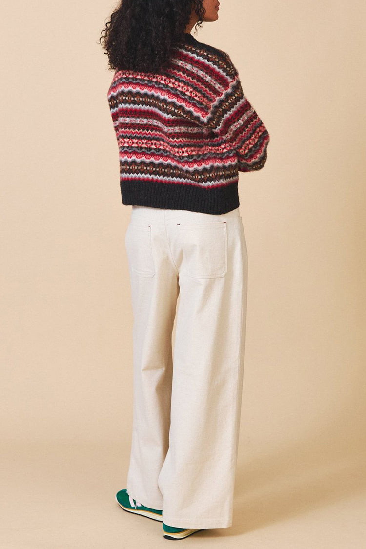 Sideline Black Mix Poppy Jumper