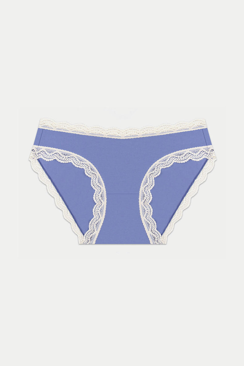 Stripe & Stare Denim Blue & Buttercream The Original Knicker