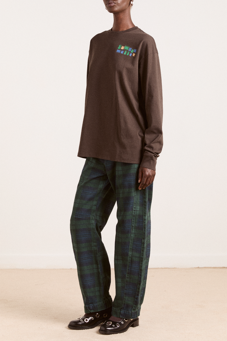 Damson Madder Coffee Bean Patchwork Quilt Tee