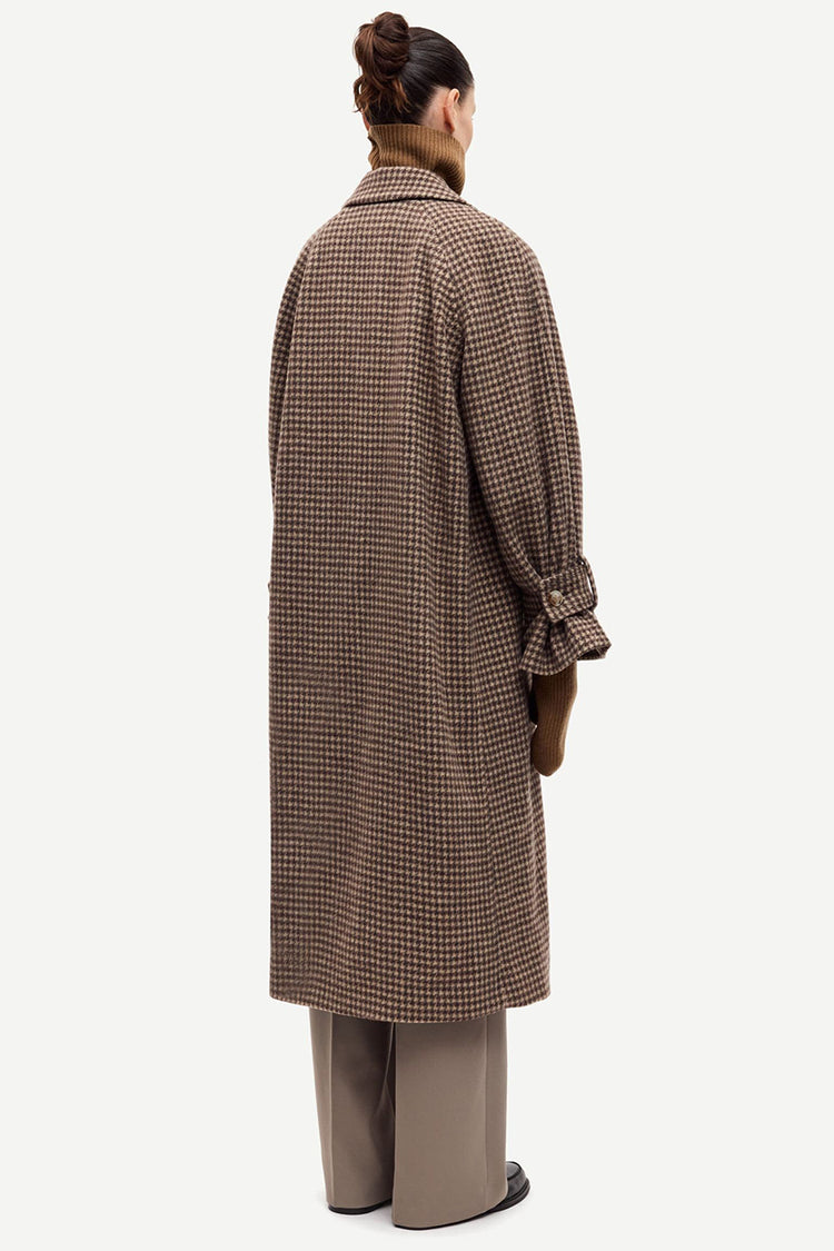 Samsøe Samsøe Aluminium Check Alma Coat