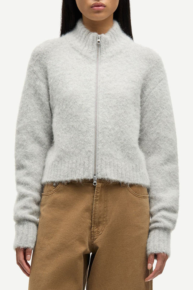 Samsøe Samsøe Light Grey Melange Sajeanne Cardigan