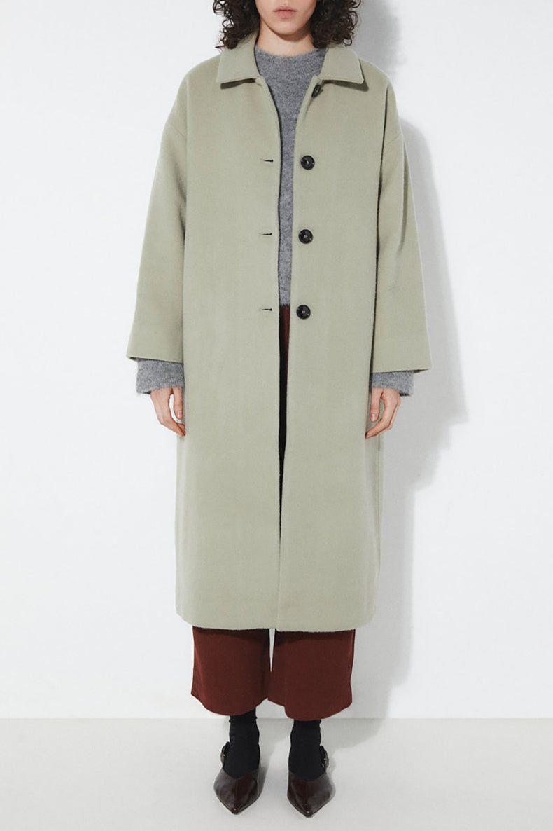 Dirty Green Aline Coat