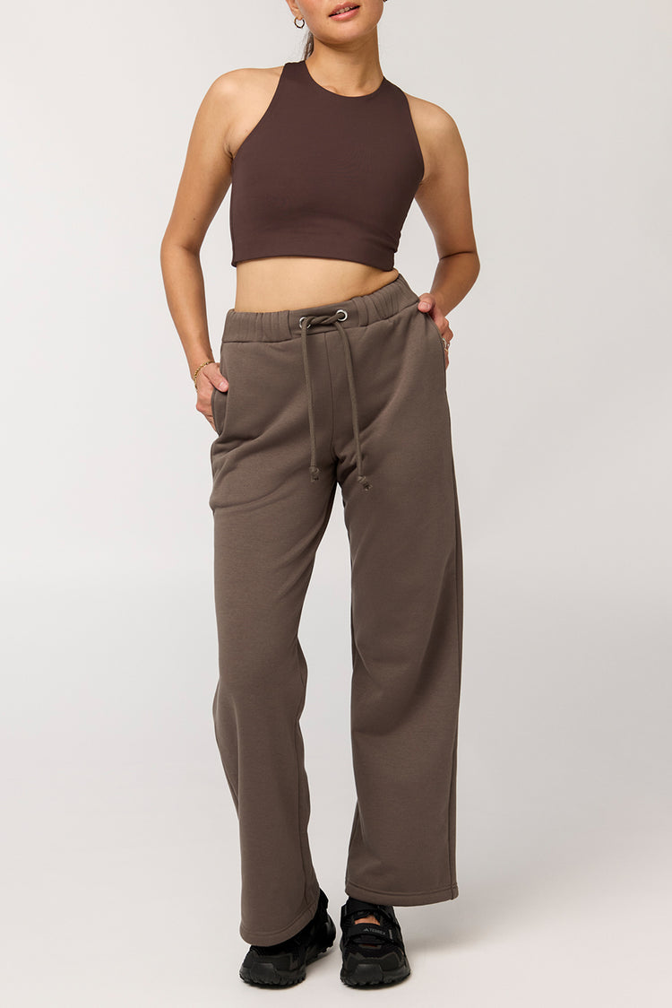 Girlfriend Collective Mink Millie Straight Leg Sweatpant