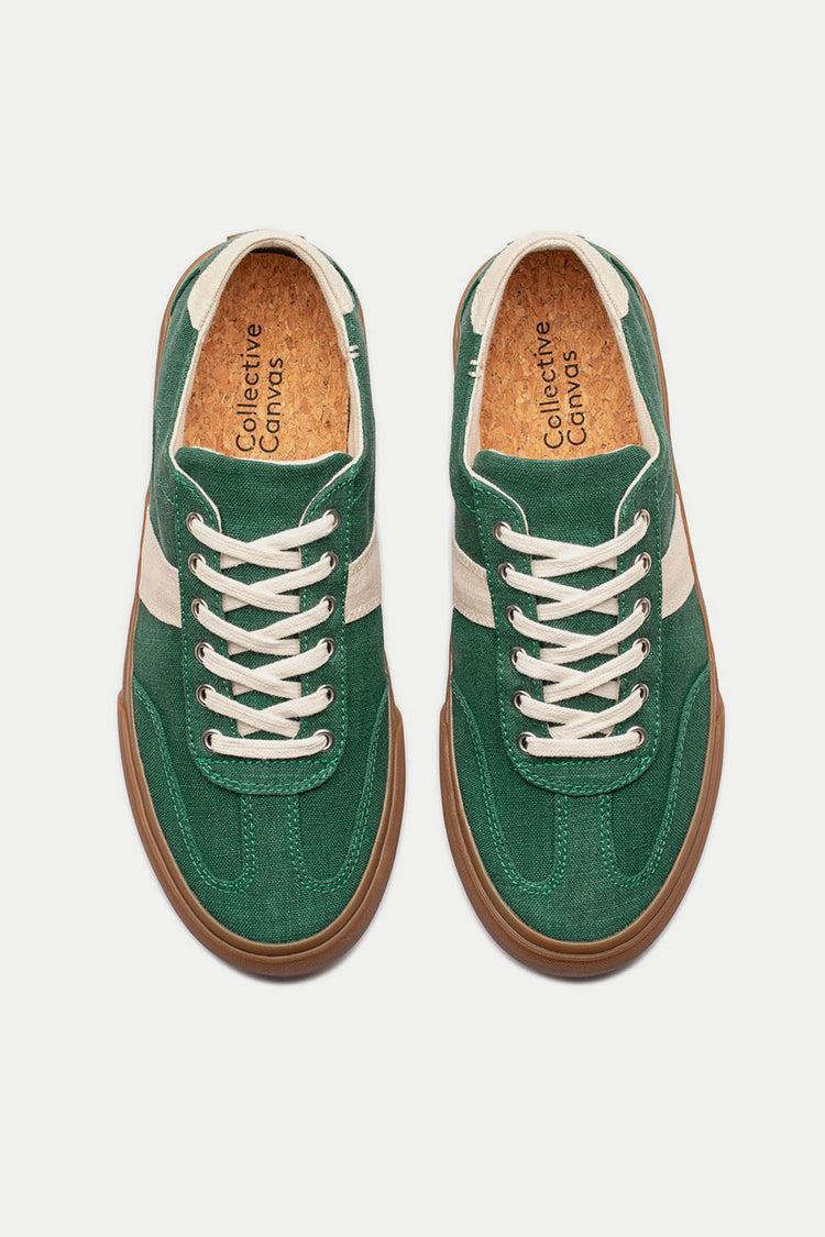 Collective Canvas Sage Ecru Veld Hemp Trainers Womens