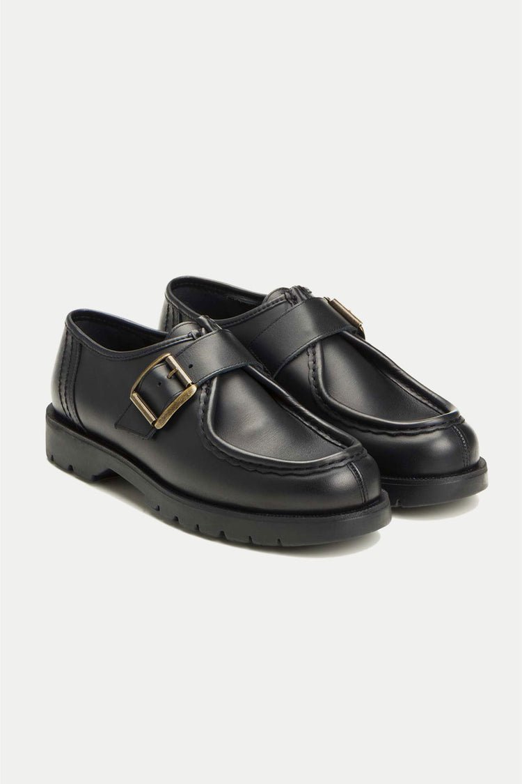 Kleman Black Convoi Buckle Shoe Womens