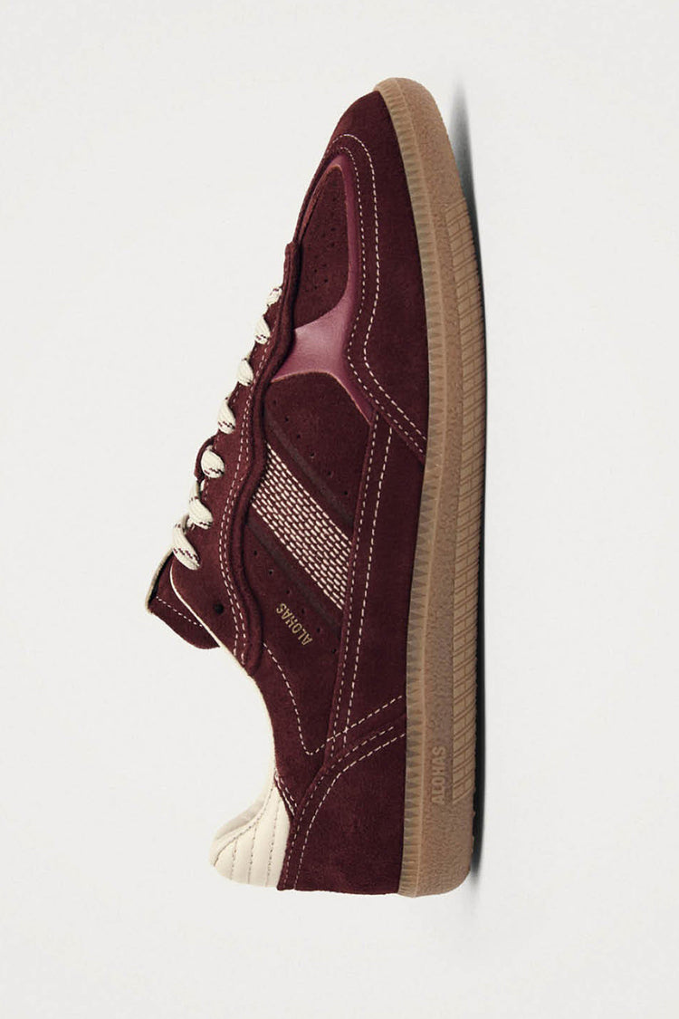 Alohas Burgundy Cream Leather TB.490 Rife Trainers
