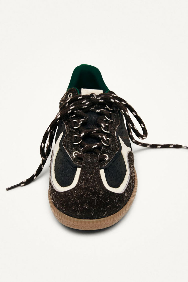 Alohas Brown Leather TB.490 Trek Trainers