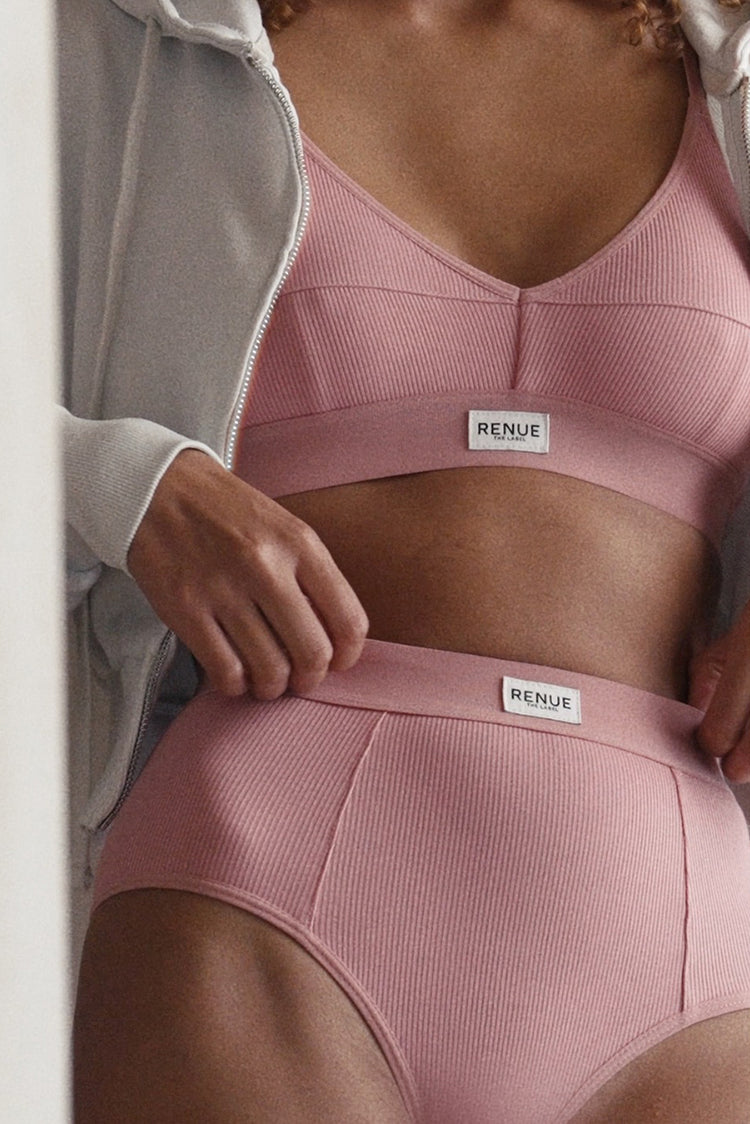 Renue Dusty Pink High Rise Boy Briefs