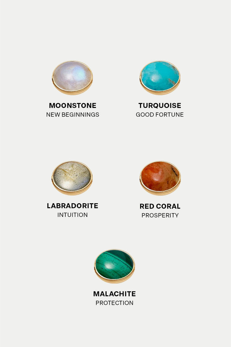 Daisy London Gold Plated Turquoise Healing Stone Necklace