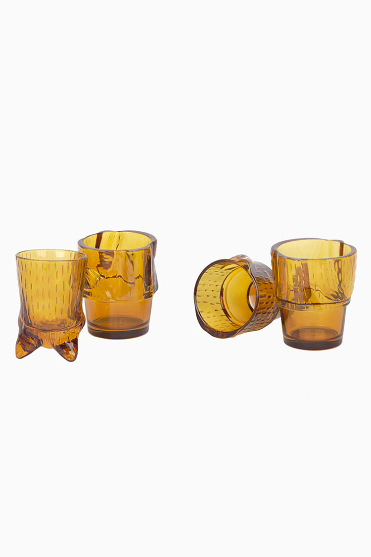 DOIY Ginger Kitty Stackable Glasses
